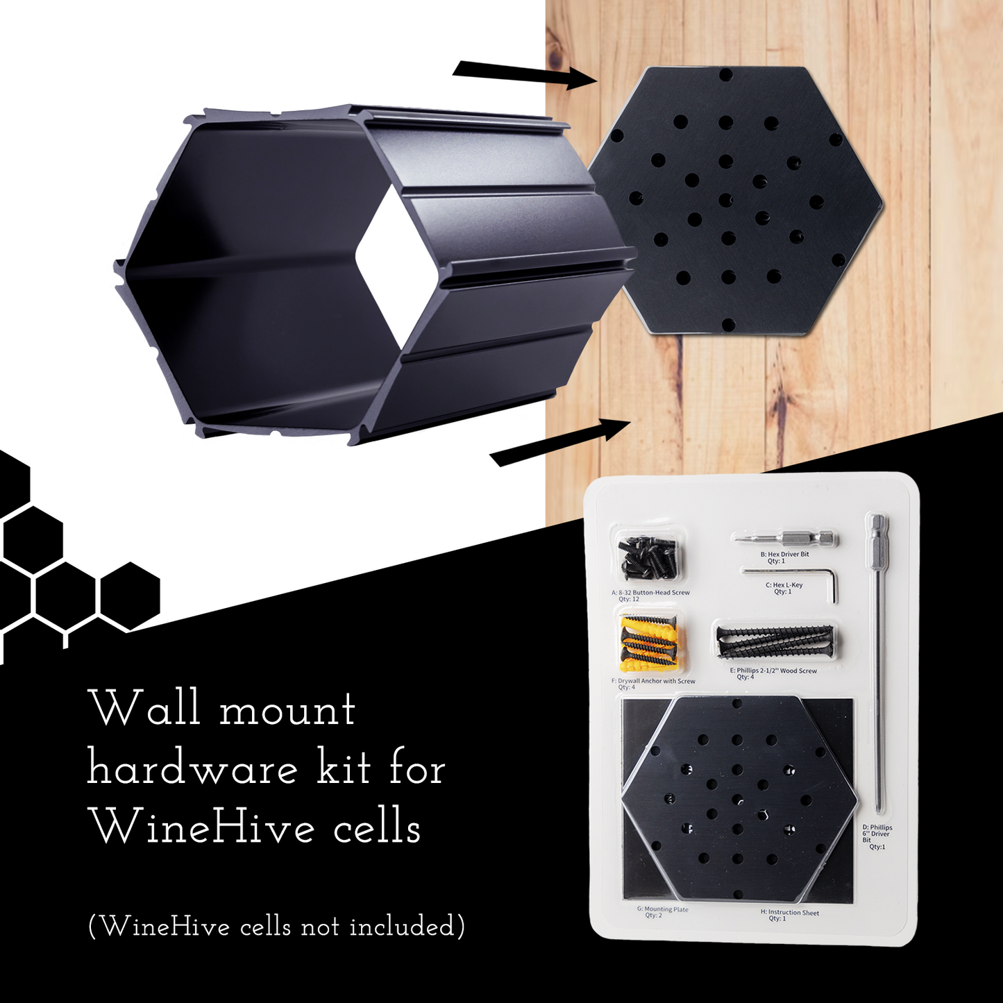 5-Cell Wall Mount Hardware